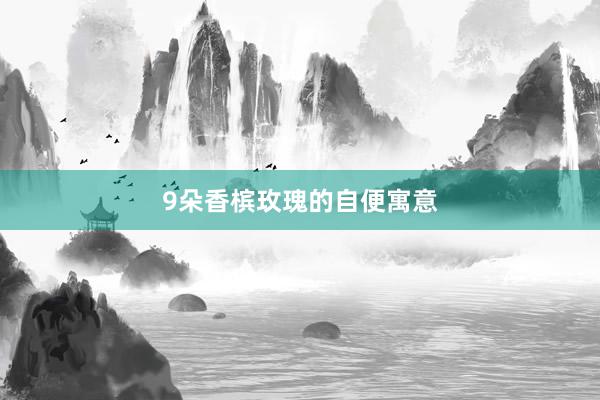 9朵香槟玫瑰的自便寓意